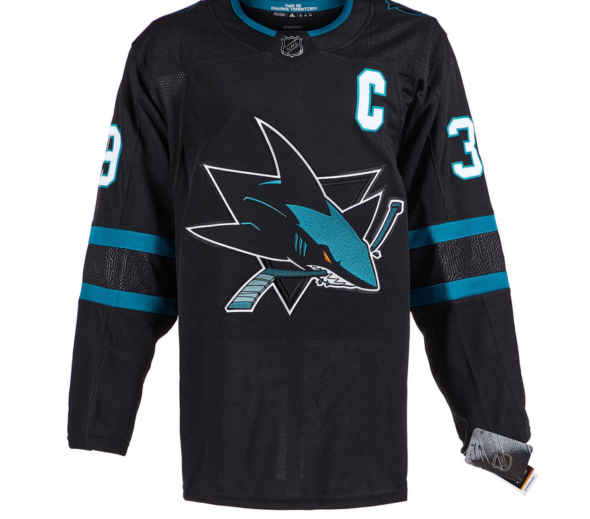 Logan Couture Signed San Jose Sharks Adidas Pro Alternate Black Jersey
