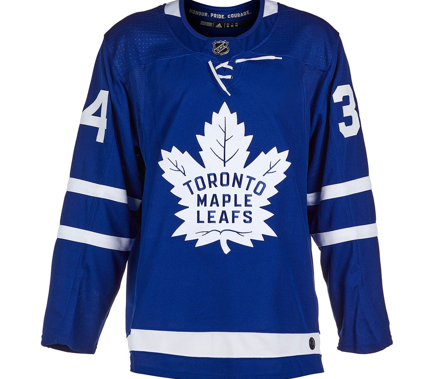 Auston Matthews Signed Toronto Maple Leafs Adidas Pro Home Blue Jersey