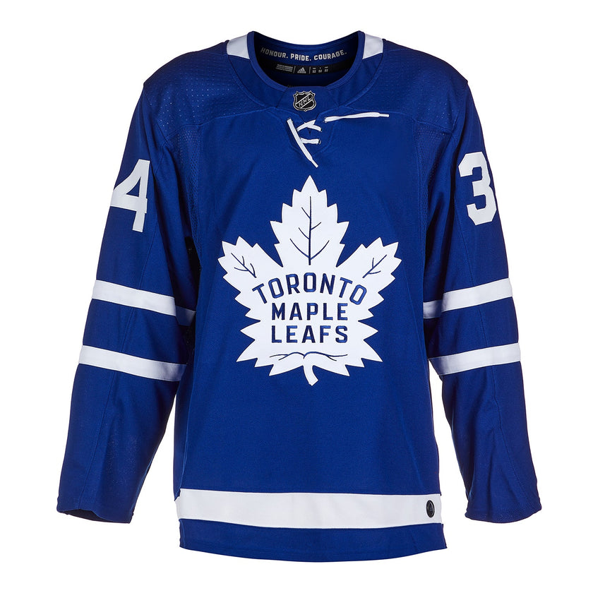 Auston Matthews Signed Toronto Maple Leafs Adidas Pro Home Blue Jersey