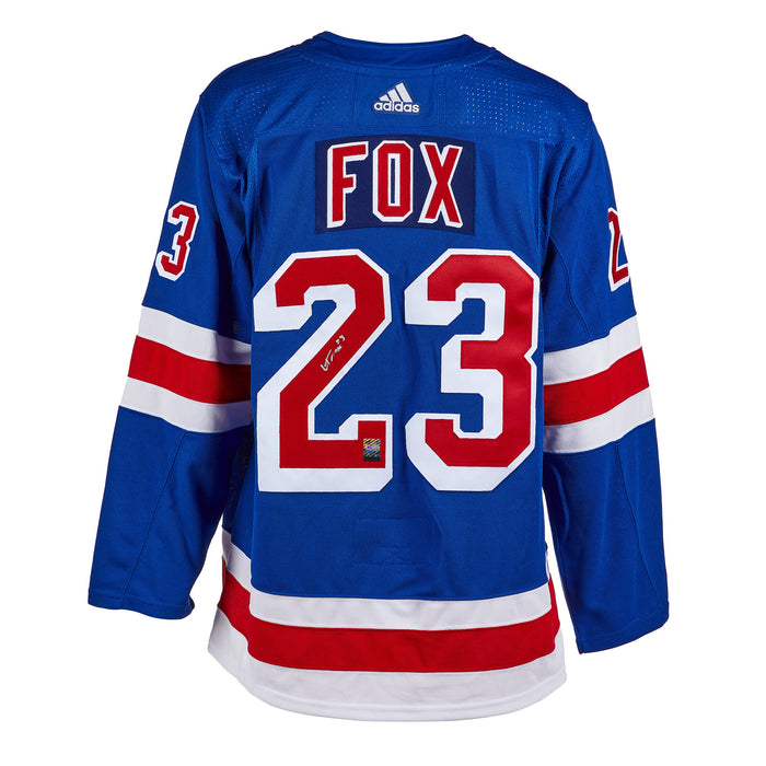 Adam Fox Signed New York Rangers 2021 Norris Adidas Pro Home Blue Jersey