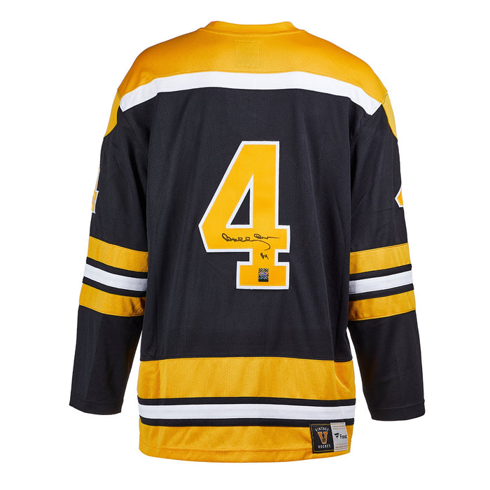 Bobby Orr Signed Boston Bruins Fanatics Vintage Black Jersey
