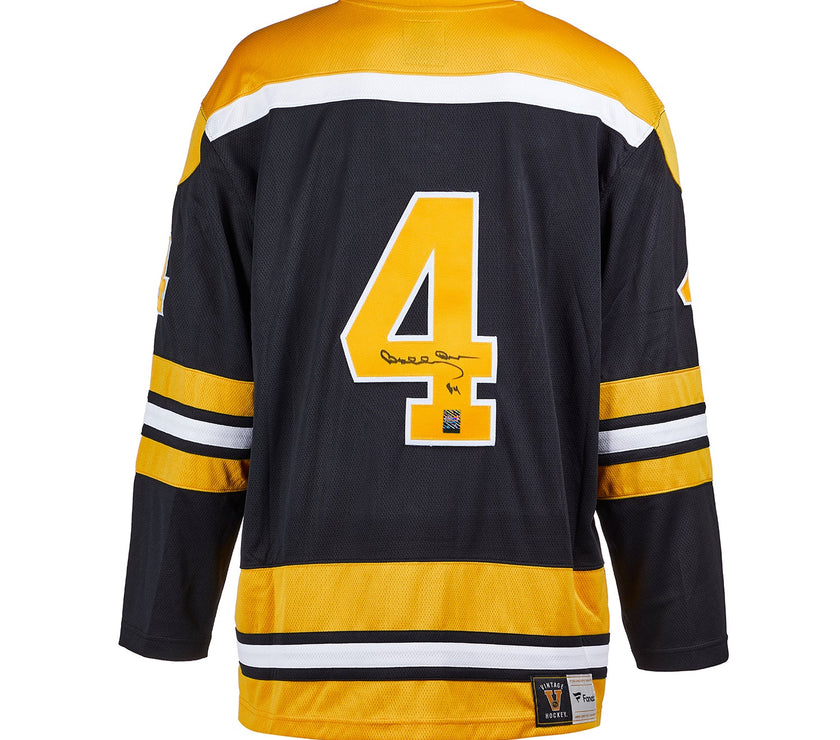 Bobby Orr Signed Boston Bruins Fanatics Vintage Black Jersey