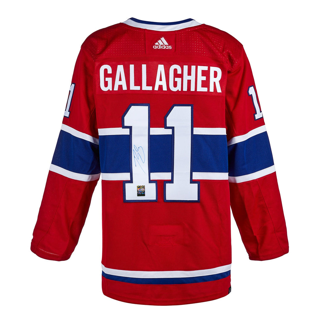 Brendan Gallagher Signed Montreal Canadiens Adidas Pro Home Red Jersey