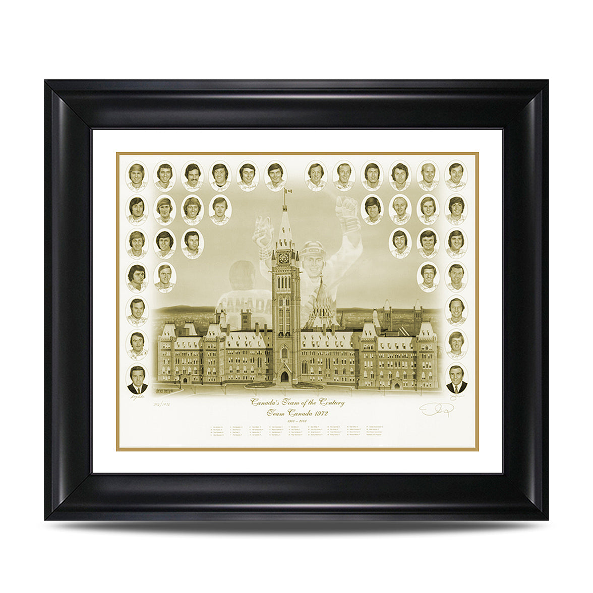 Canada’s Team of the Century – Team Canada ‘72 Sepia Tone Print - Heritage Hockey™