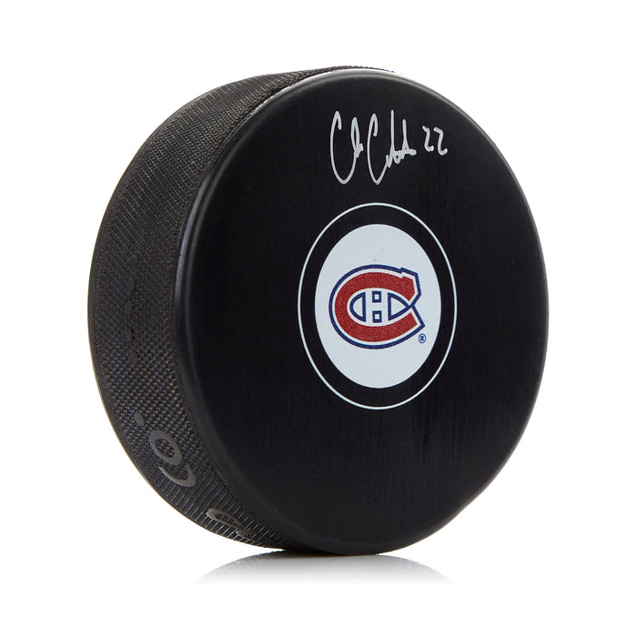 Cole Caufield Signed Montreal Canadiens Puck