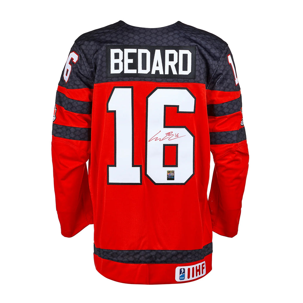 Connor Bedard Signed Team Canada Nike Red Jersey