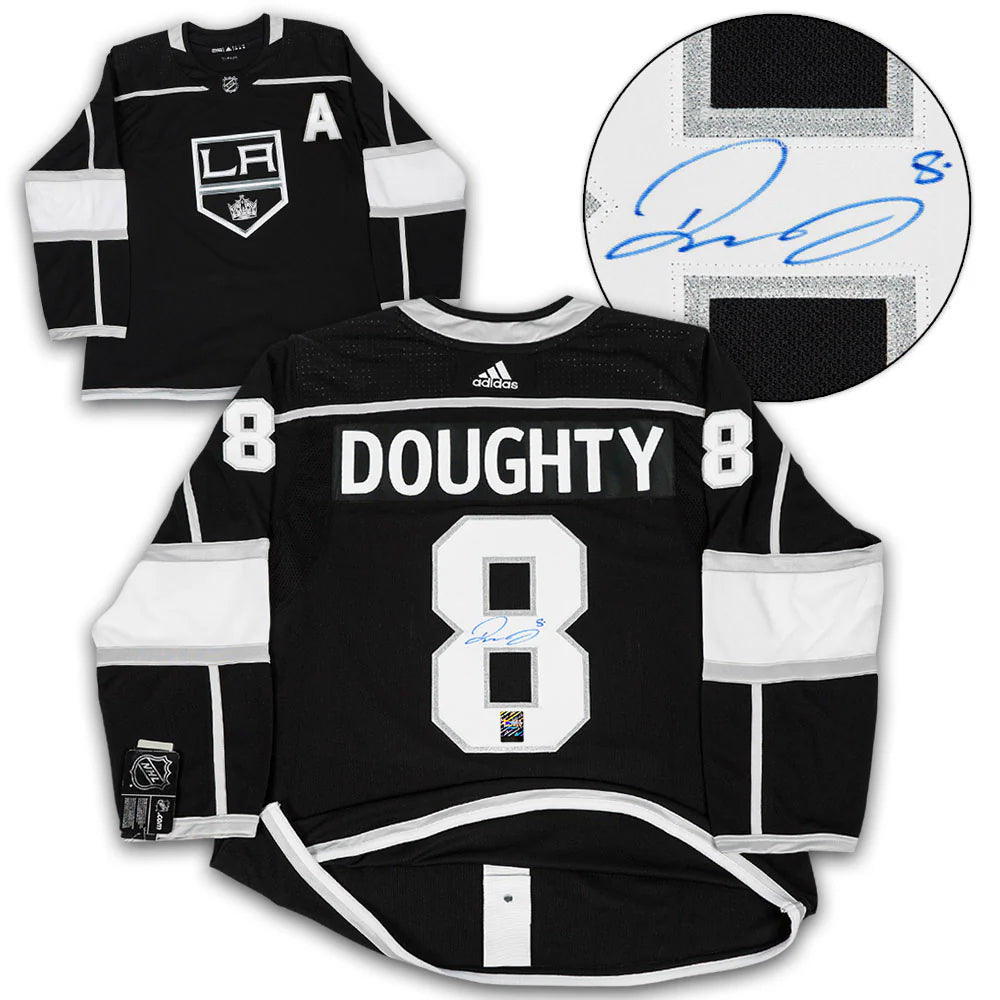 Drew Doughty Signed Los Angeles Kings Adidas Pro Home Black Jersey