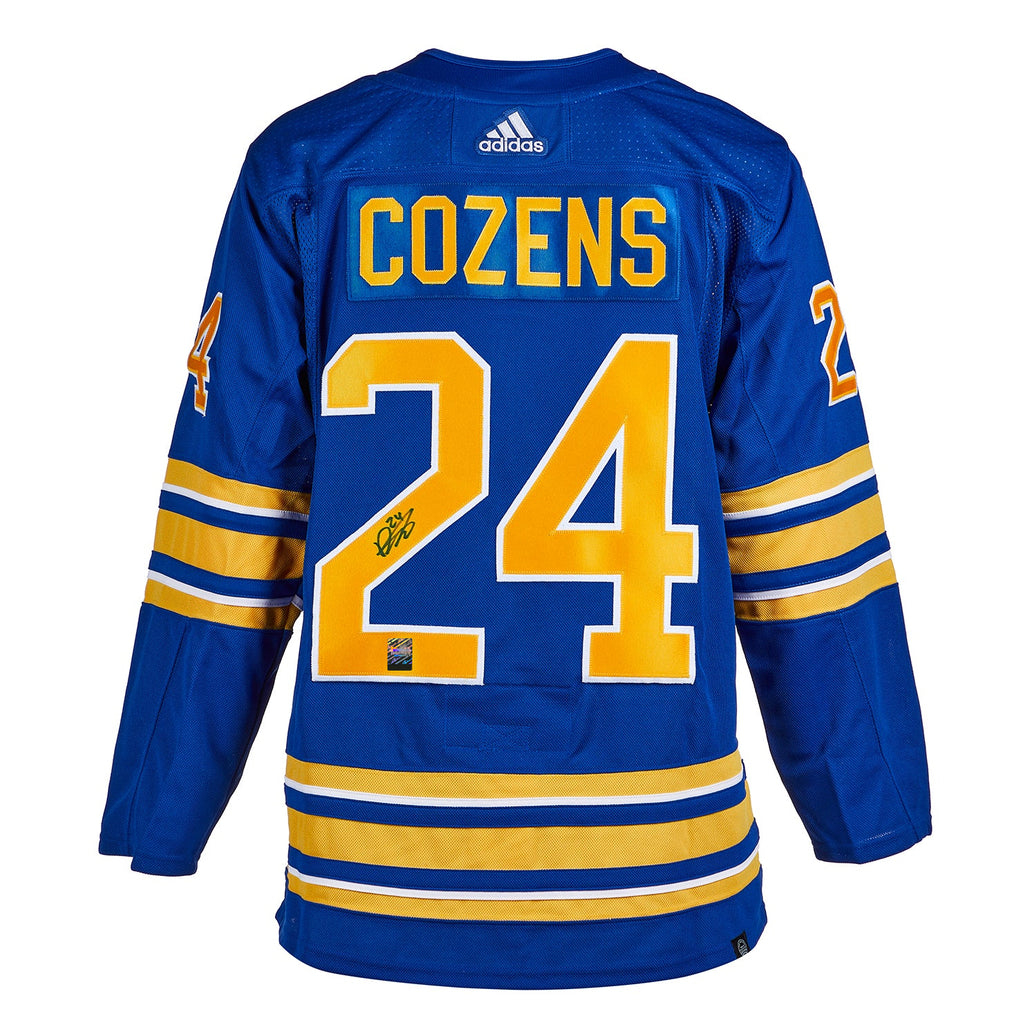 Dylan Cozens Signed Buffalo Sabres Adidas Pro Home Blue Jersey