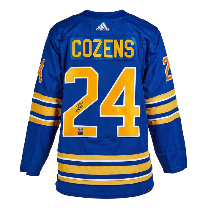 Dylan Cozens Signed Buffalo Sabres Adidas Pro Home Blue Jersey