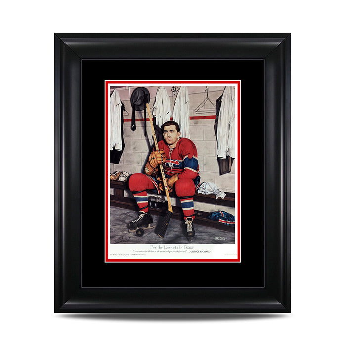 For the Love of the Game – Maurice Richard Montreal Canadiens 9 x 11 Legends Series Print - Heritage Hockey™