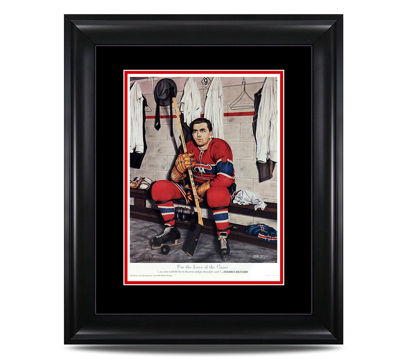 For the Love of the Game – Maurice Richard Montreal Canadiens 9 x 11 Legends Series Print - Heritage Hockey™