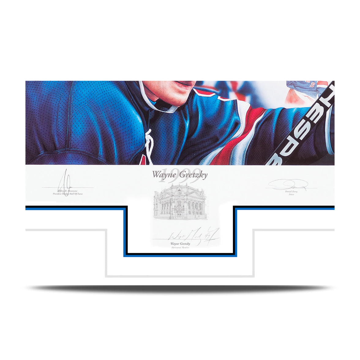 Wayne Gretzky Autographed 20th Anniversary Limited Edition 1999 HHOF Induction Print