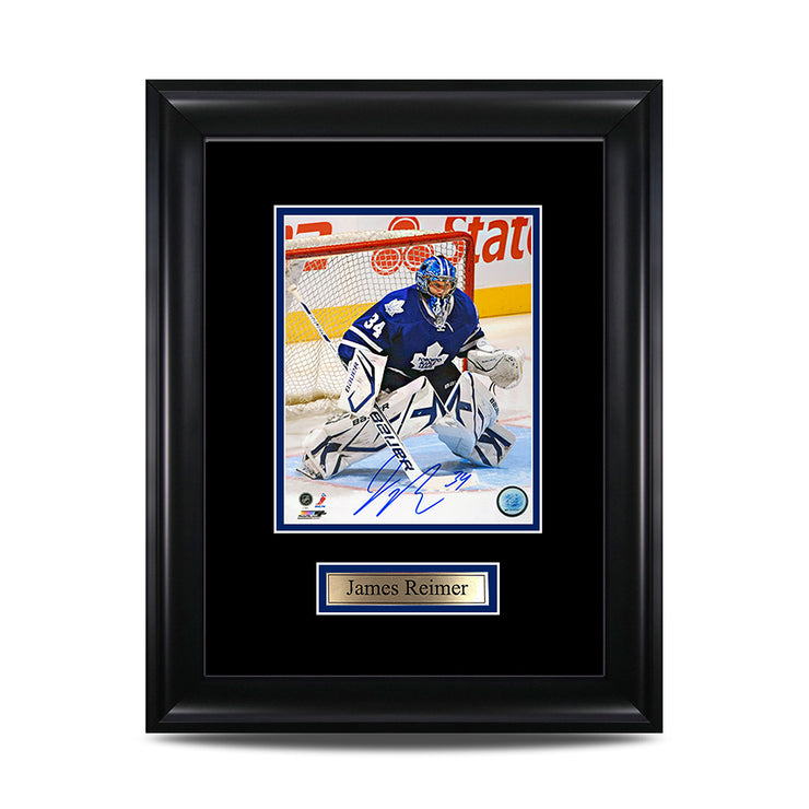 James Reimer Signed Toronto Maple Leafs Framed Photo - Heritage Hockey™