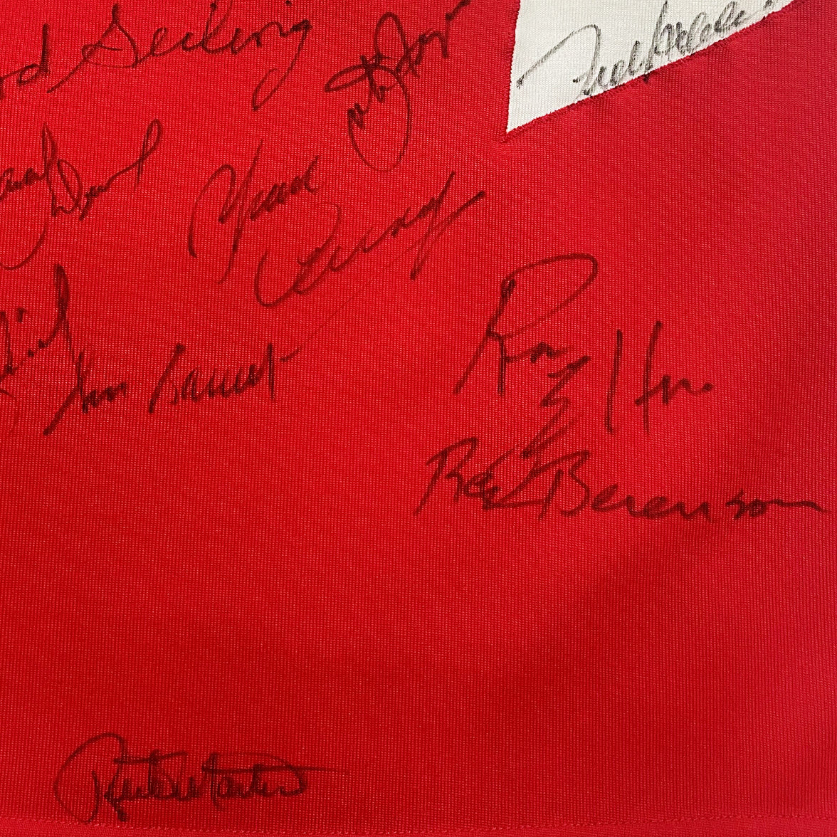 Team Canada 1972 Summit Series Original Athletic Knit Material Away White Jersey - Signed by 26 Players