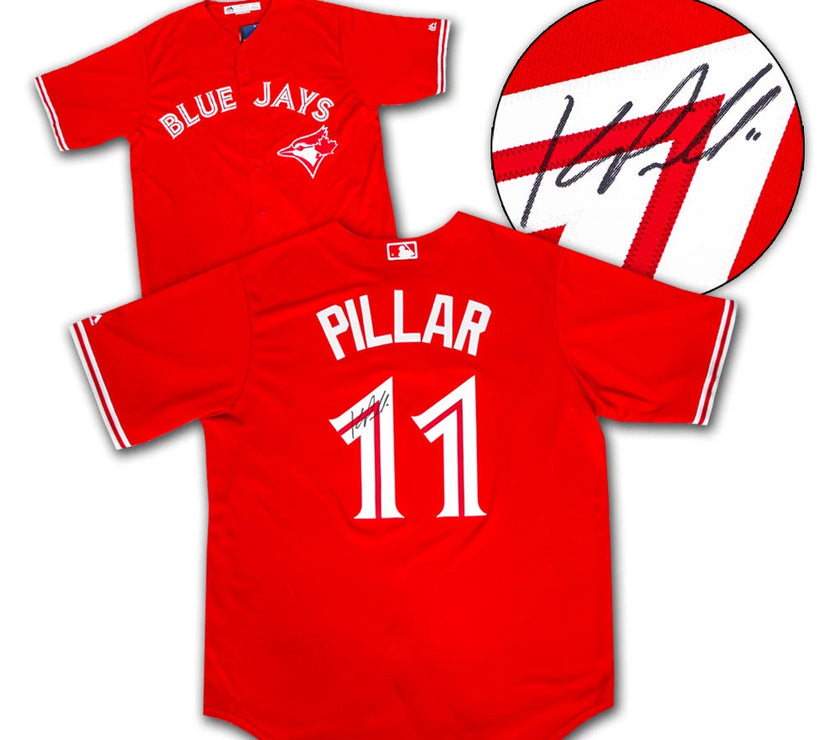 Kevin Pillar Signed Toronto Blue Jays Canada Day Red Jersey