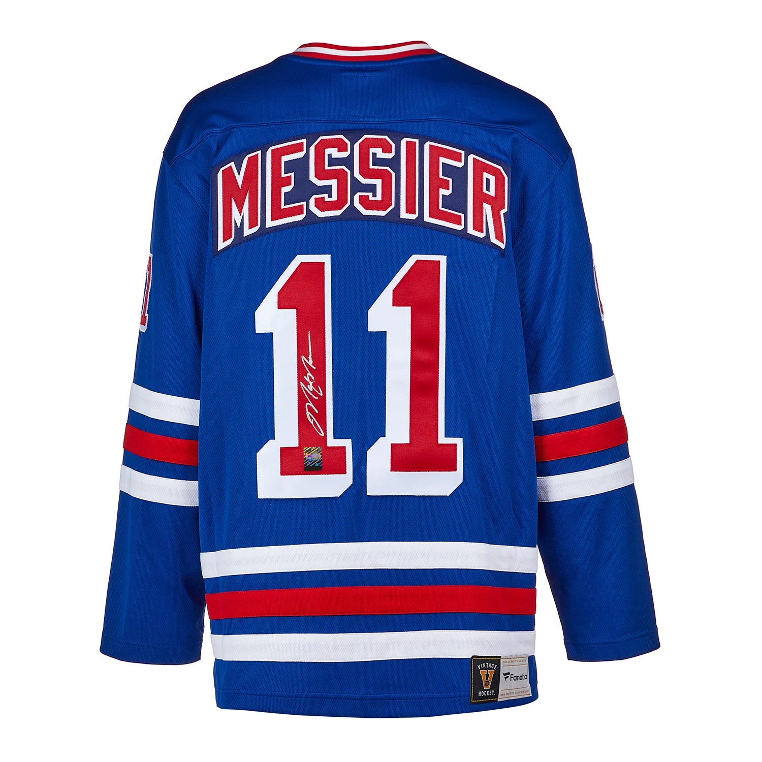 Mark Messier Signed New York Rangers Fanatics Vintage Blue Jersey