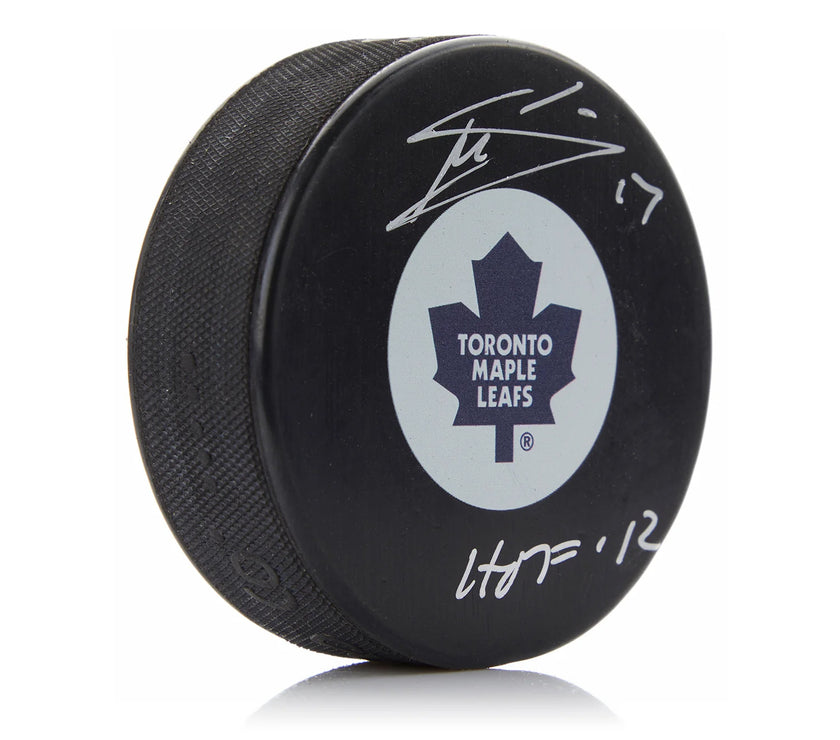 Mats Sundin Signed Toronto Maple Leafs Puck with HOF Note