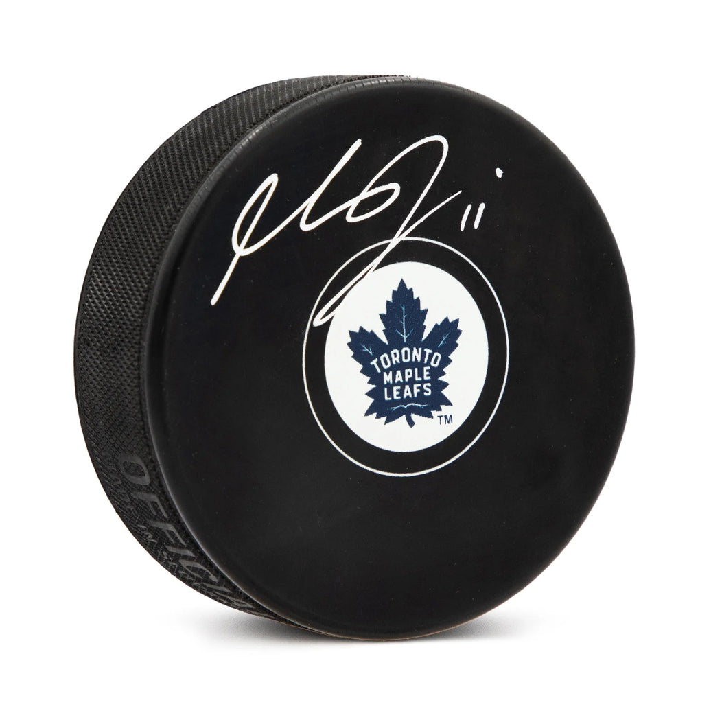 Max Domi Signed Toronto Maple Leafs Puck