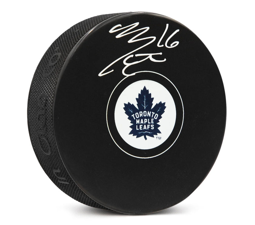 Mitch Marner Signed Toronto Maple Leafs Puck