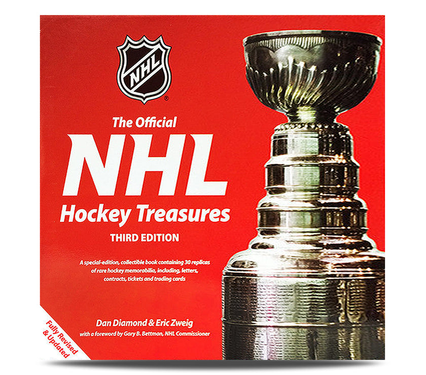 Johnny Bower Signed "The Official NHL Hockey Treasures" Collectible Book - Heritage Hockey™