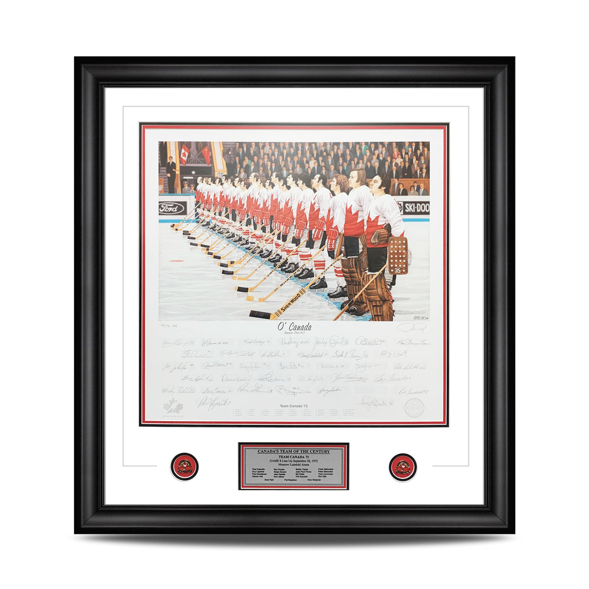 O' Canada Team Canada 1972 Summit Series Signed Anniversary Edition Print /172