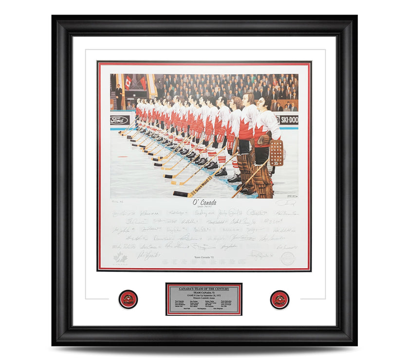 O' Canada Team Canada 1972 Summit Series Signed Anniversary Edition Print /172