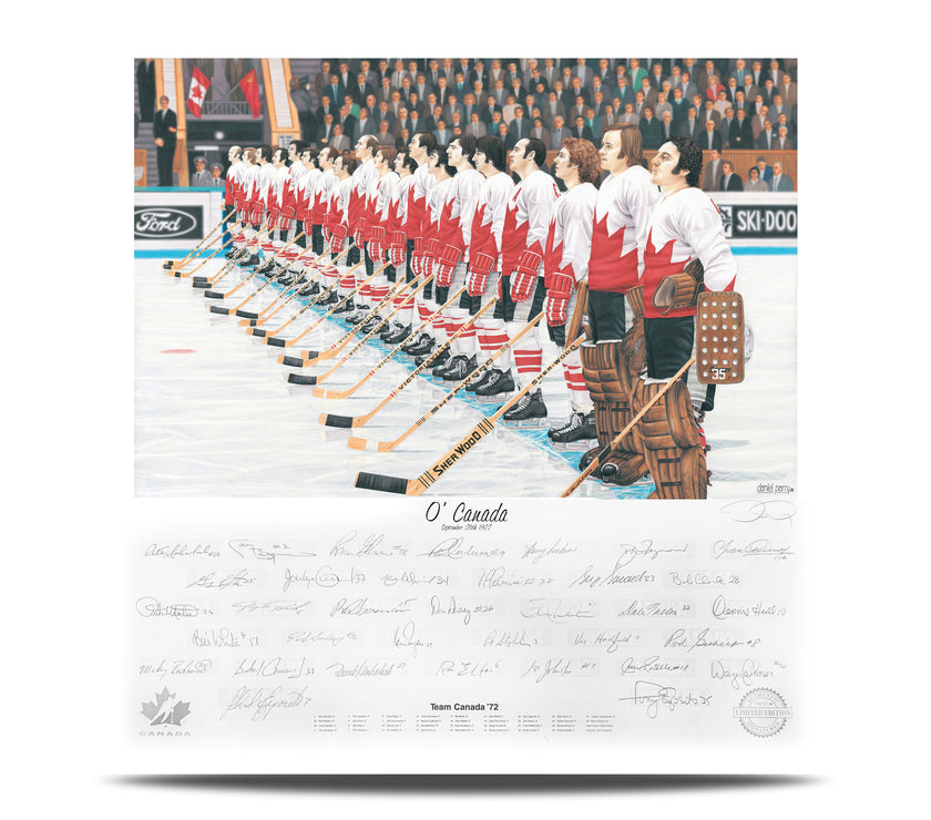 O' Canada – Team Canada 1972 Signed Limited Edition Summit Series Print /972 - Heritage Hockey™