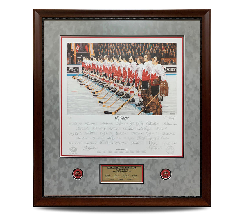 O' Canada – Team Canada 1972 Signed Limited Edition Summit Series Print /972 - Heritage Hockey™