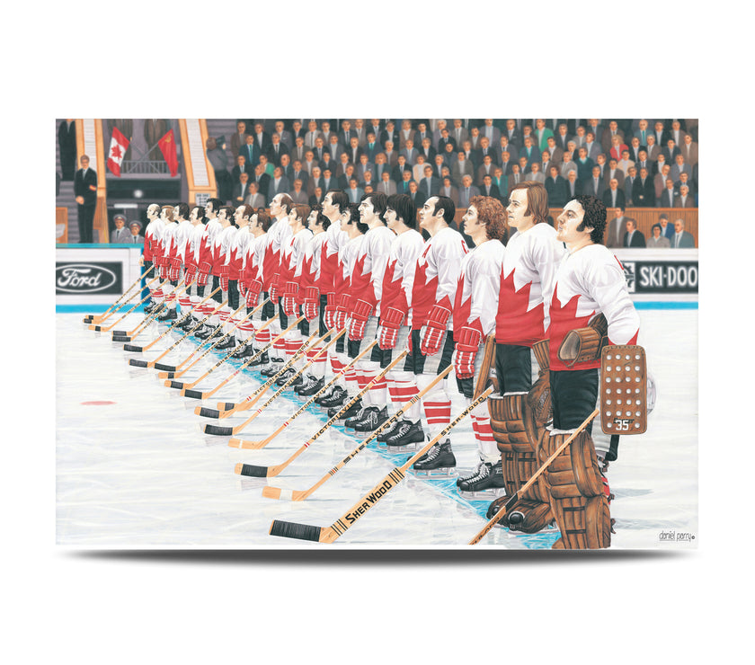 O' Canada Team Canada 1972 Summit Series Signed Anniversary Edition Print /172