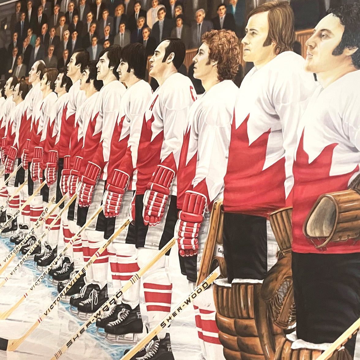 O' Canada Signed Framed Original Painting by Artist Daniel Parry - 35 Signatures