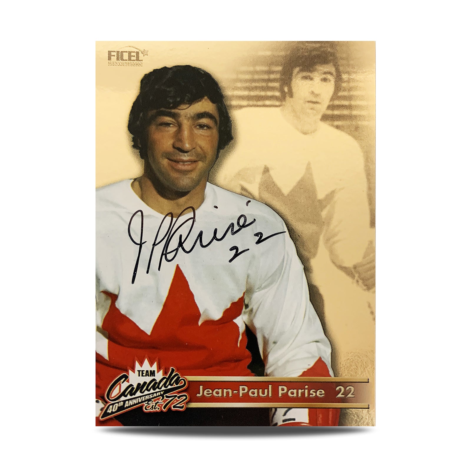 J.P. Parise #22 Signed Official 40th Anniversary Team Canada 1972 Card