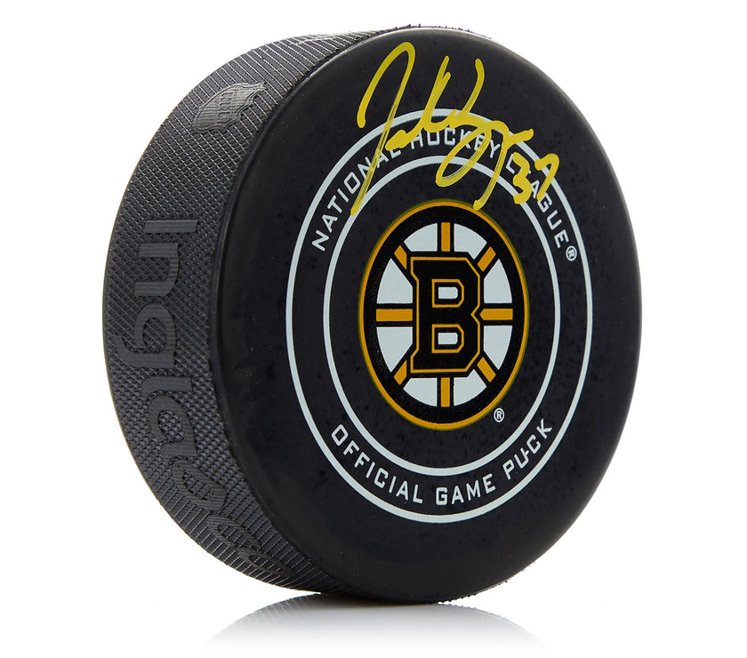 Patrice Bergeron Signed Boston Bruins Official Game Puck