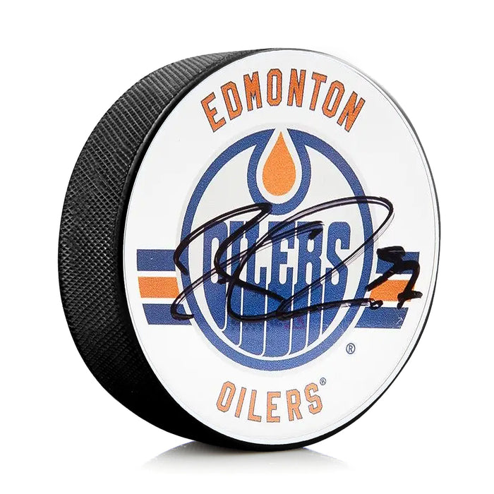 Connor McDavid Signed Edmonton Oilers Puck