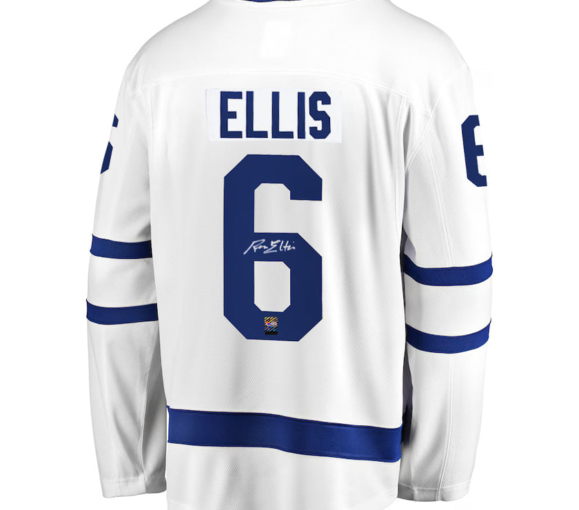 Ron Ellis Signed Toronto Maple Leafs Fanatics Breakaway Away White Jersey