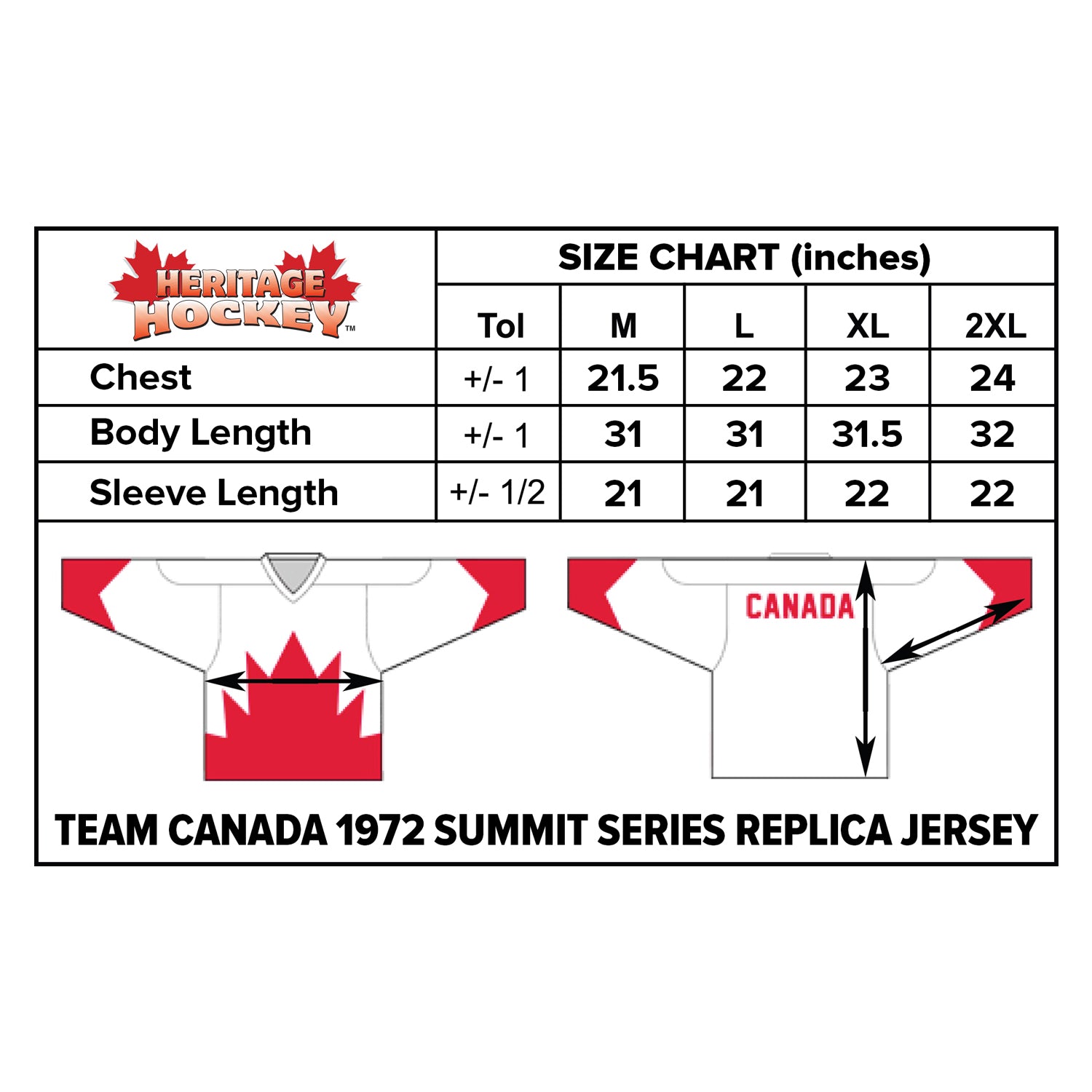 Team Canada 1972 Summit Series Jersey Home Red - Heritage Hockey™