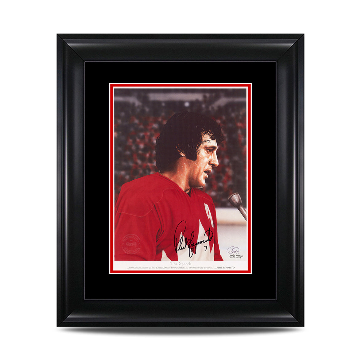 The Speech – Phil Esposito Signed 12 x 15 Legends Series Print - Heritage Hockey™
