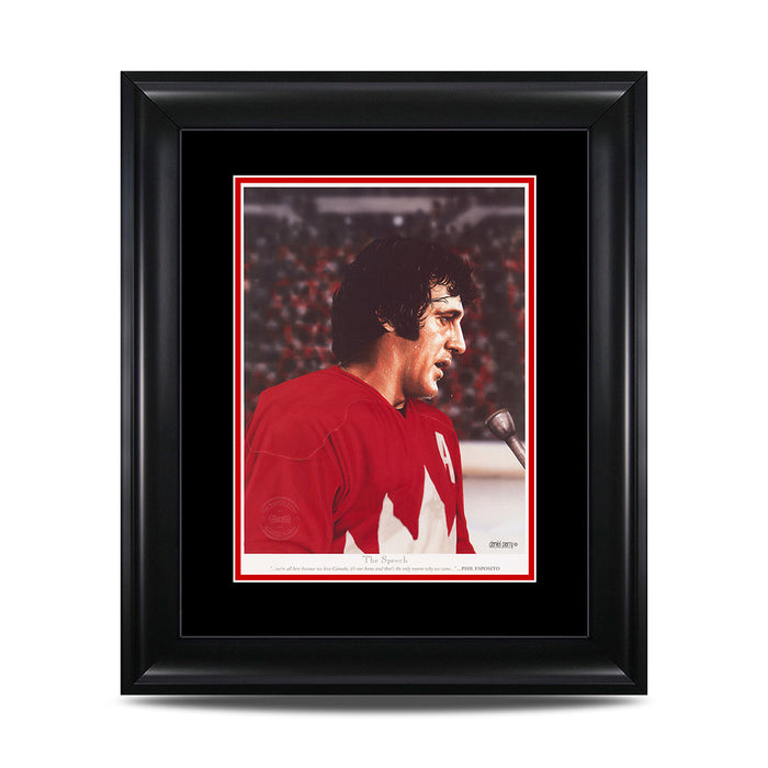 The Speech – Phil Esposito 9 x 11 Legends Series Print - Heritage Hockey™