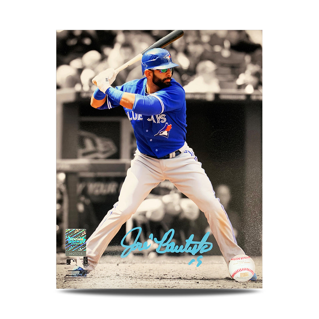 Jose Bautista Signed Toronto Blue Jays 8X10 Spotlight Photo