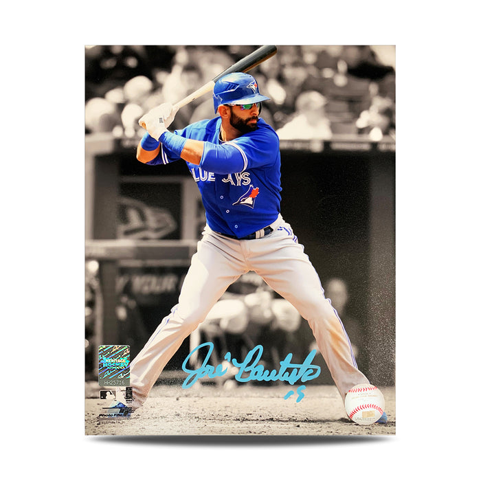 Jose Bautista Signed Toronto Blue Jays 8X10 Spotlight Photo