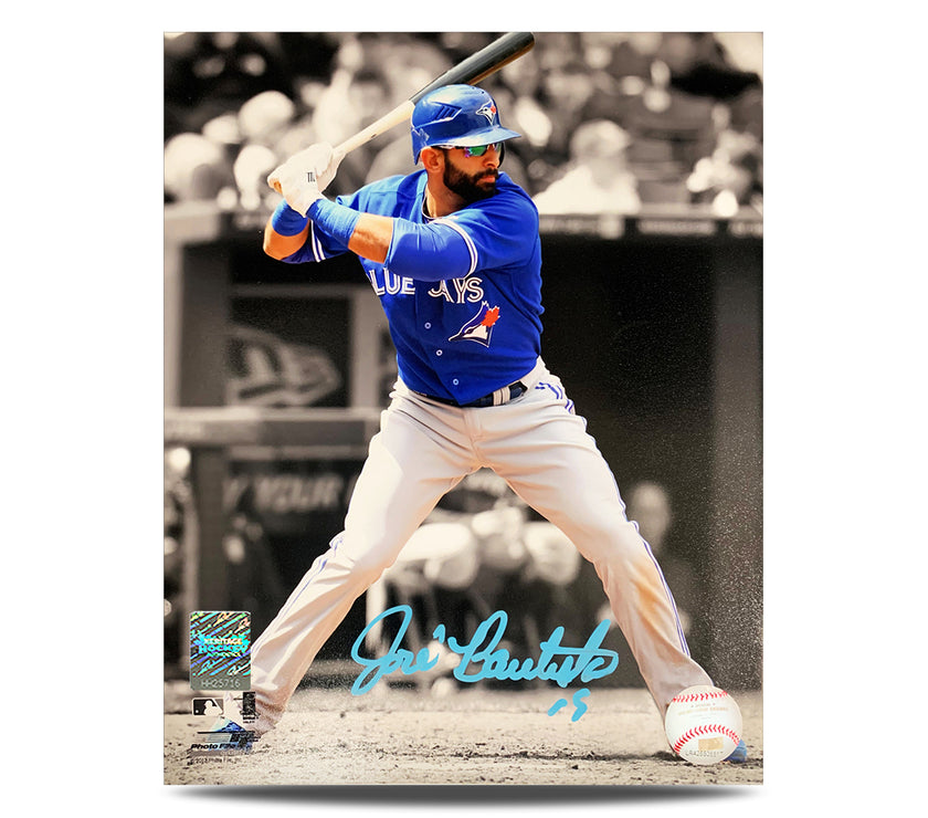 Jose Bautista Signed Toronto Blue Jays 8X10 Spotlight Photo