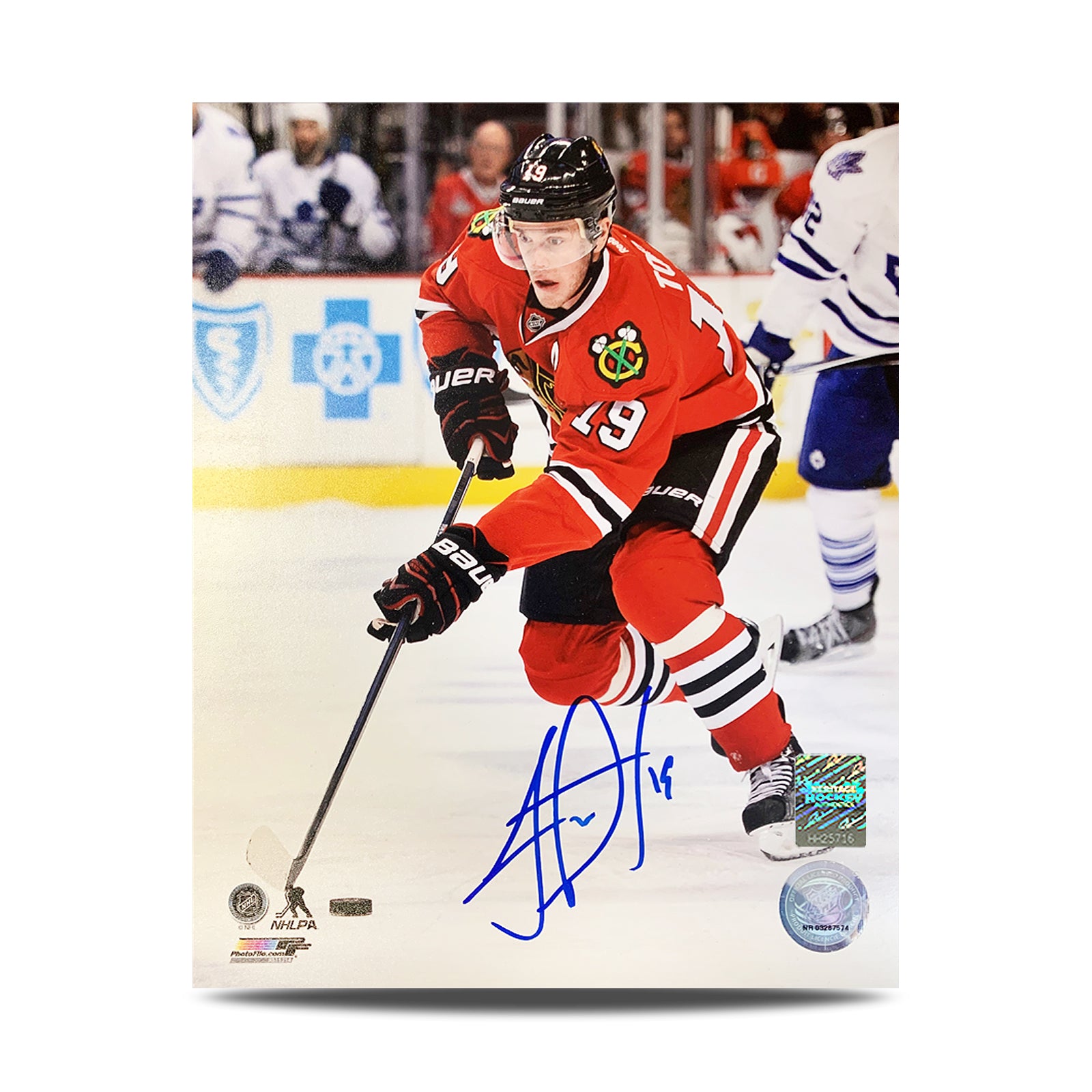Jonathan Toews Signed Chicago Blackhawks 8X10 Photo