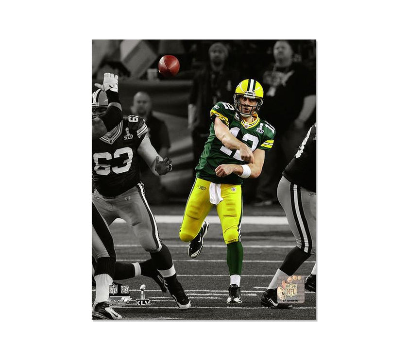 Aaron Rodgers Green Bay Packers Engraved Framed Photo - Action Spotlight