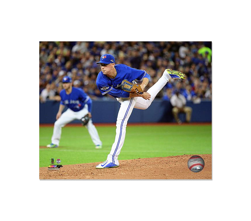 Aaron Sanchez Toronto Blue Jays Engraved Framed Photo - Action Pitch Horizontal - Heritage Hockey™