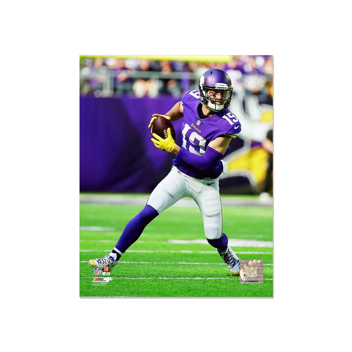 Adam Thielen Minnesota Vikings Engraved Framed Photo - Action