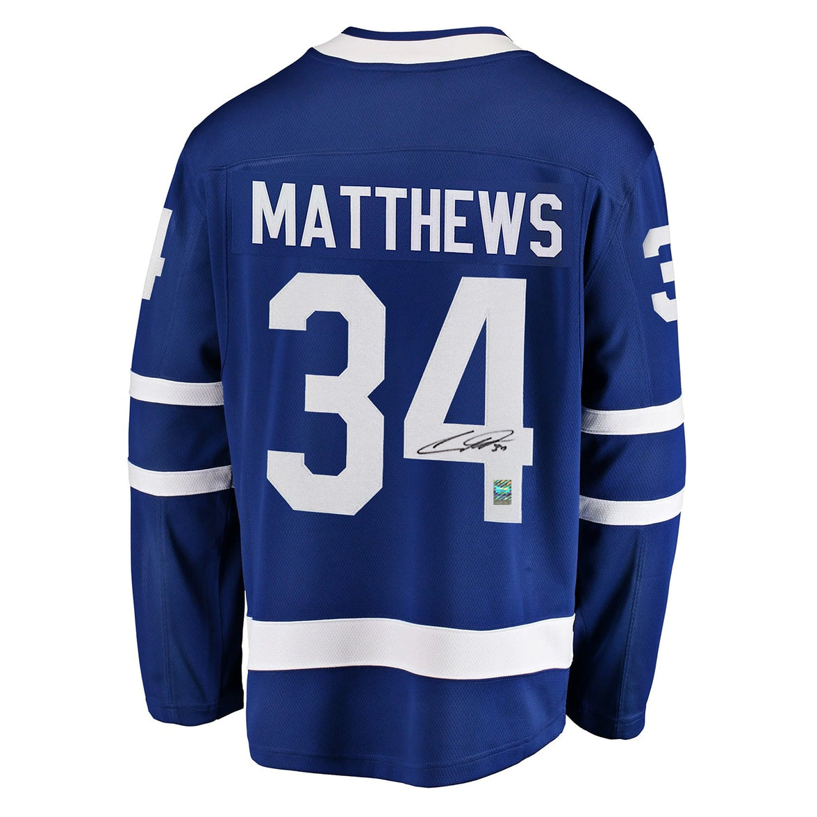 Auston Matthews Signed Toronto Maple Leafs Fanatics Breakaway Home Blue Jersey