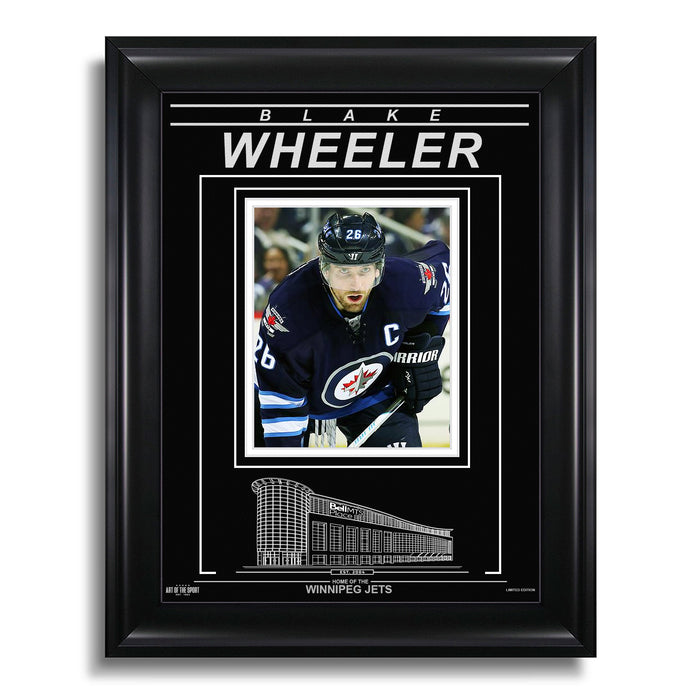 Blake Wheeler Winnipeg Jets Engraved Framed Photo - Closeup - Heritage Hockey™