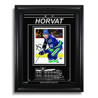 Bo Horvat Vancouver Canucks Engraved Framed Photo - Action - Heritage Hockey™