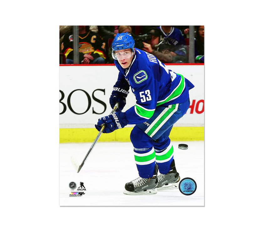 Bo Horvat Vancouver Canucks Engraved Framed Photo - Action - Heritage Hockey™