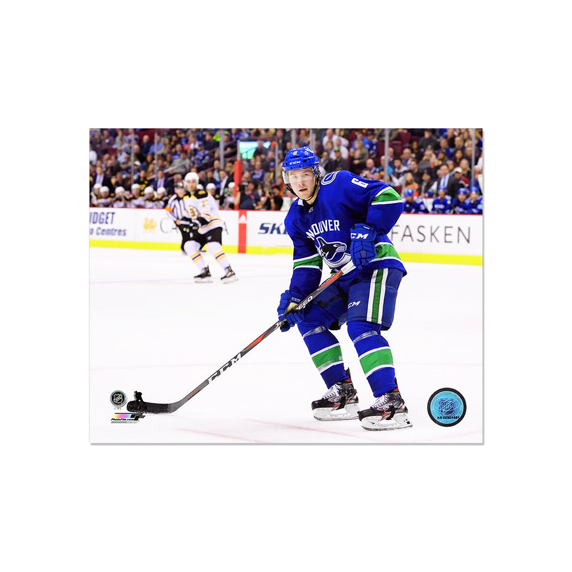 Brock Boeser Vancouver Canucks Engraved Framed Photo - Action - Heritage Hockey™