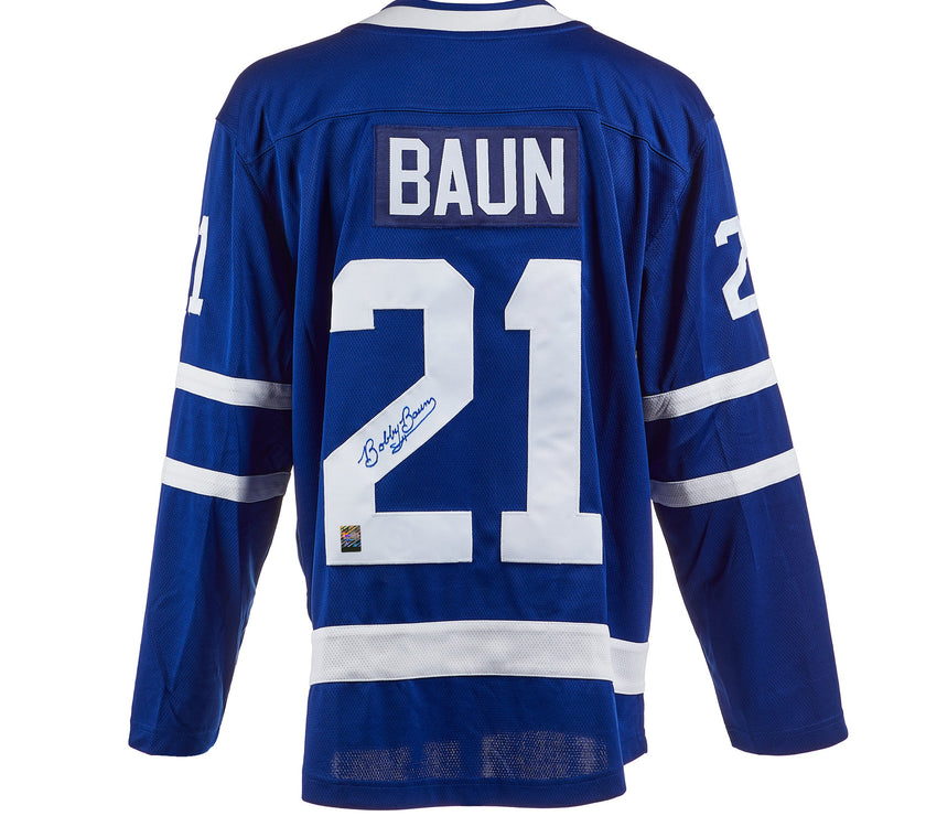 Bobby Baun Signed Toronto Maple Leafs Fanatics Jersey - Heritage Hockey™